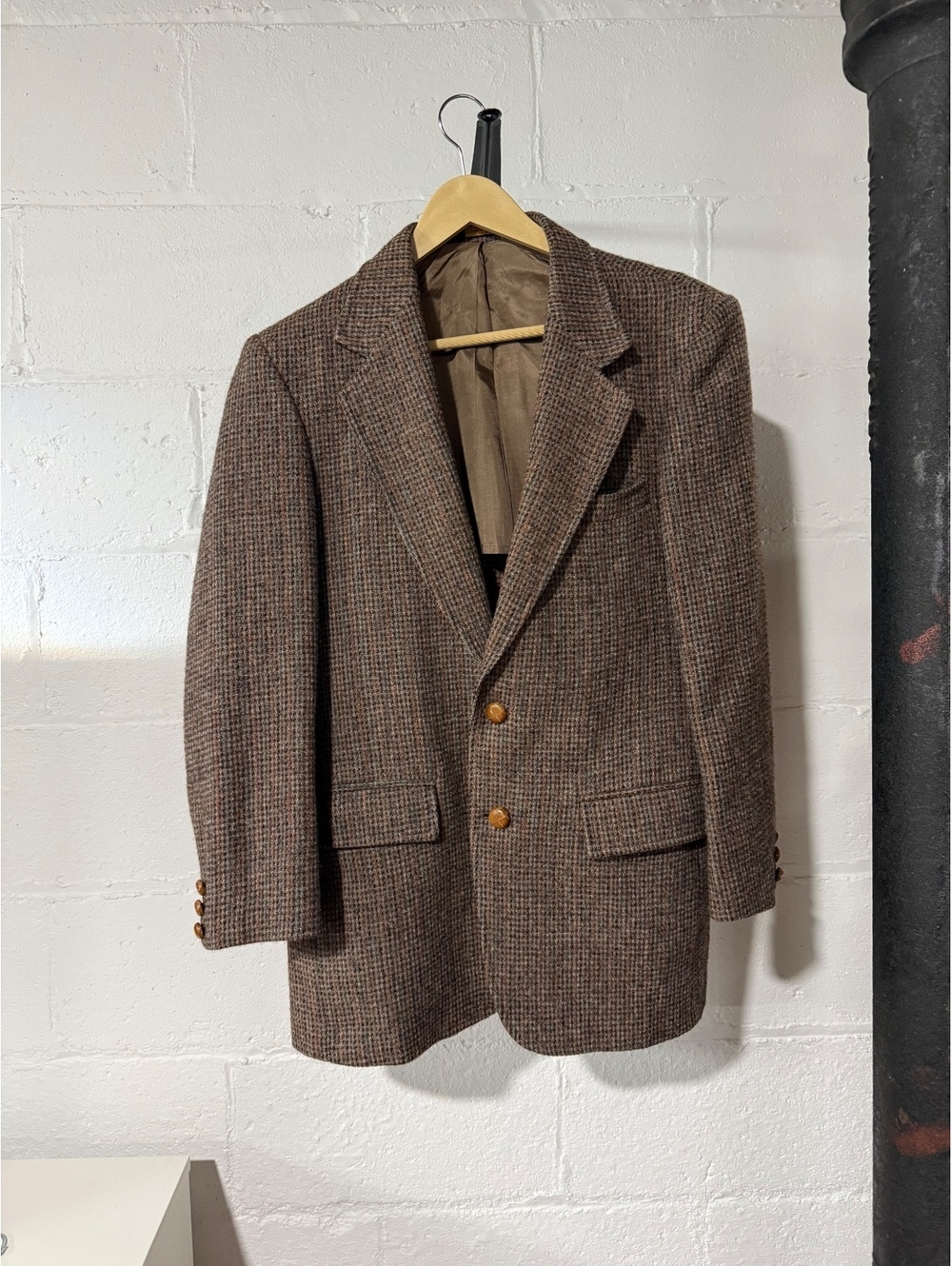 Vintage Harris tweed handwoven 100% Scottish wool John peel blazer sport coat